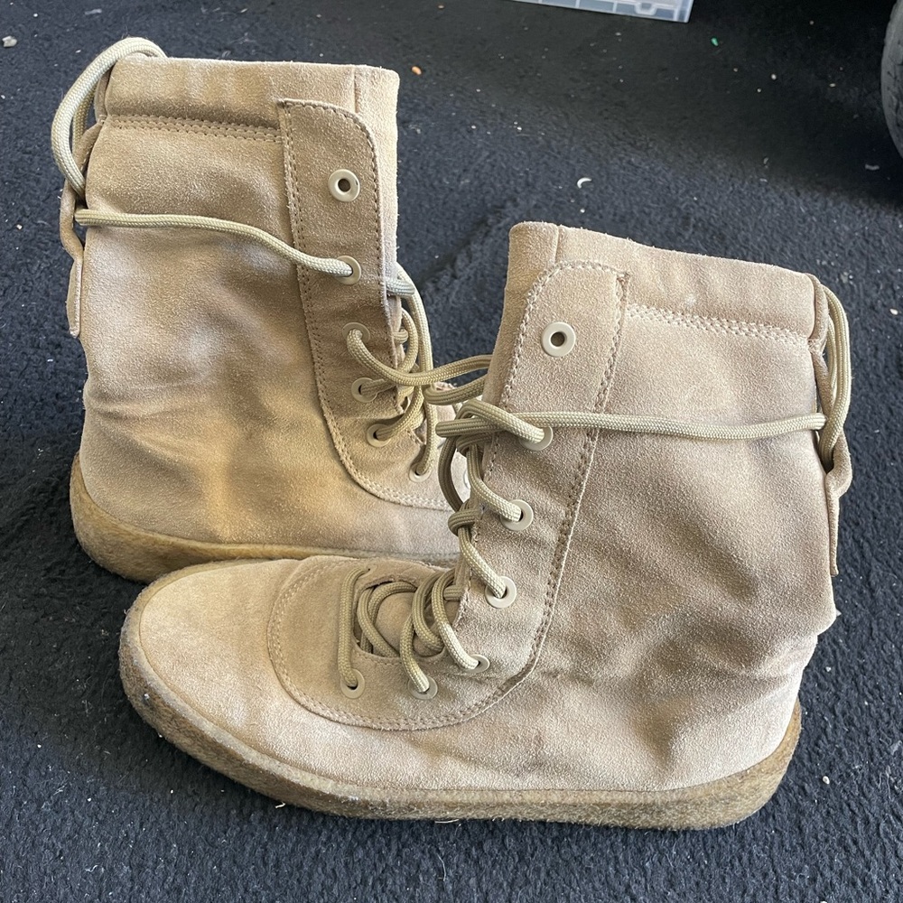 Yeezy crepe boots